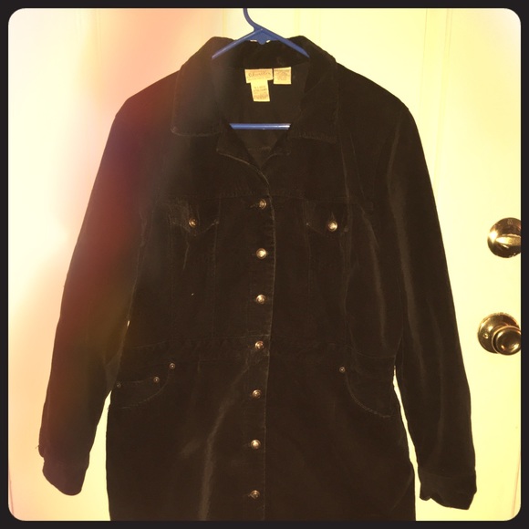 St. John’s Bay Women’s Corduroy Full-Length Coat - Picture 1 of 7